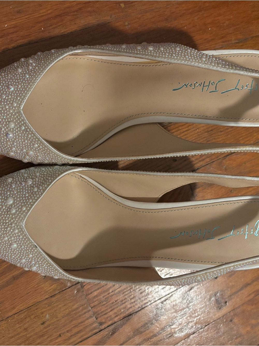 Betsey Johnson Clark Rhinestone Slingback Pumps size 10W